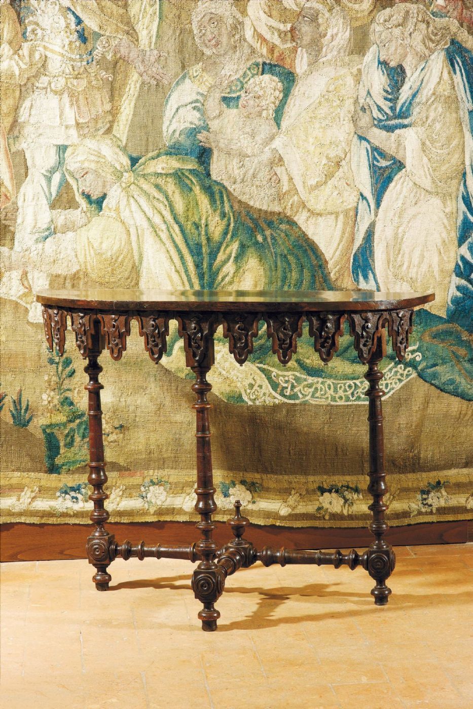 Pareja de consolas Luis XIV, Brescia siglo XVIII.
